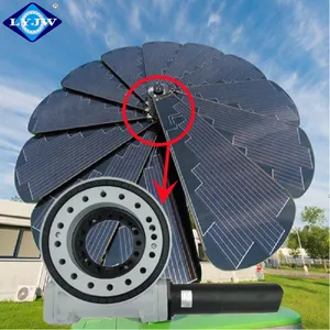 Luoyang JW Solar Slew Drive 7-дюймовый одноосевой зубчатый поворотный привод SE7 SDE7 SDD7 с двигателем постоянного тока 12 В/24 В для системы слежения за солнечной батареей