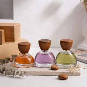 Aikun Dark Round Glass Wooden Cap Natural Spray Long Lasting Perfume For Men Luxury Gift <b>Box</b> Wholesale Fragrance Brand Supplier - Product Image 2