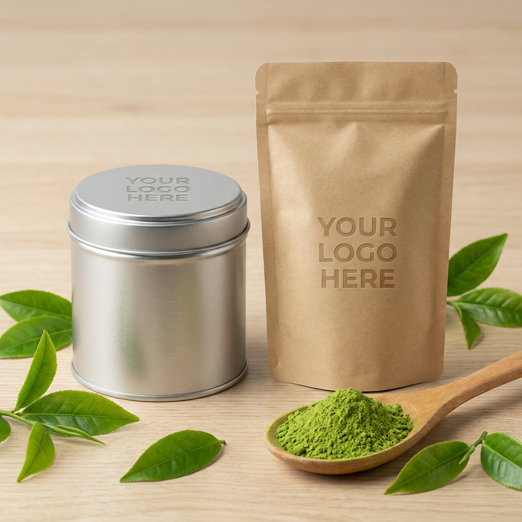 OEM Own Brand Chinese Organic Green Tea 100% Pure Powder-New Ritual-grade Pure Organic Green Tea Powder In Box In Stock