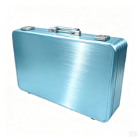 Étui de transport en aluminium personnalisé pour appareil de thérapie par microcourants, boîte de rangement rigide avec insert en mousse EVA prédécoupée