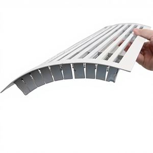 La <span class=keywords><strong>grille</strong></span> diffuseur <span class=keywords><strong>d</strong></span>'air en aluminium pour climatisation, à <span class=keywords><strong>grille</strong></span> droite et incurvée, est utilisée pour les tuyaux en spirale. - Product Image 3