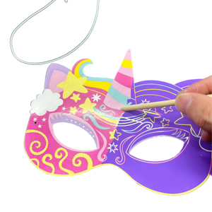 Disegno del Puzzle di pittura a gratta e vinci con maschera di carta Unisex di ToysChildren educativo-disegno colorato dei <span class=keywords><strong>cartoni</strong></span> <span class=keywords><strong>animati</strong></span> Graffiti - Product Image 1