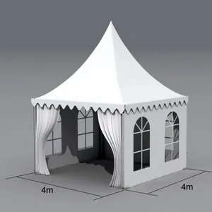 High quality outdoor waterproof aluminum pagoda tent 3x3 4x4 5x5 party tent