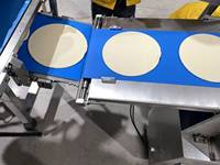 Ligne de formage de pâte à pizza Huide |   Machine de production de bases de pizza avec écran tactile PLC, diviseur, arrondisseur et presse en acier inoxydable