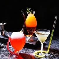 Gobelet en verre Borosilicate, ml, Design créatif, sans plomb, vin, bière en forme de Vampire, verre transparent
