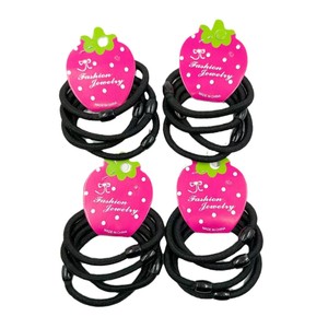 Bandas elásticas negras, paquete de 4, alta elasticidad, paquete económico, joyería de Yiwu, venta al por mayor, One-Yuan Source - Product Image 5
