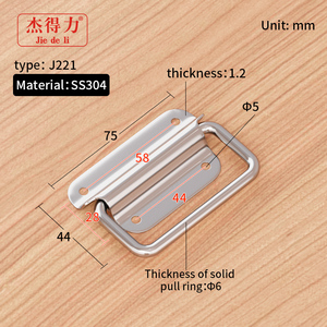 Medium Size Modern Cabinet <strong>Chest</strong> <strong>Drawer</strong> <strong>Handle</strong> Elegant Stainless Steel Toolbox <strong>Handle</strong> J221 - Product Image 6