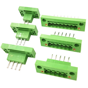 Conector de paso de pared con brida de 5.08mm y enchufe vertical tipo A/B - Juego completo macho-hembra en línea sin soldadura 2-24P - Product Image 3