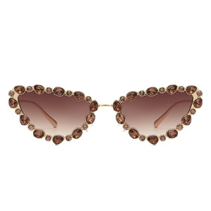 Elevate - Occhiali da Sole di Lusso con Strass e Montatura Cat Eye - Product Image 5