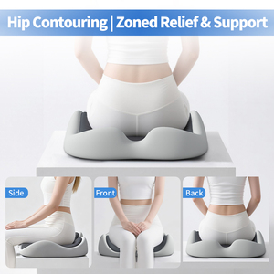 Bantal untuk Kursi Kantor, Bantal Duduk Mobil Berbahan Busa Memori - Bantal Pereda Nyeri Tulang Ekor, Bantal Pereda Nyeri <span class=keywords><strong>Sciatica</strong></span> Anti-Selip - Product Image 3