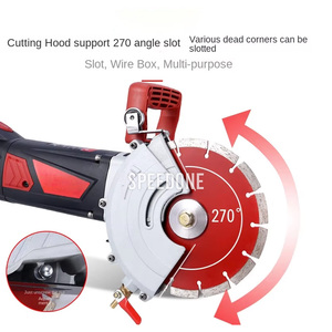 Machine de découpe de béton électrique industrielle Rotation à 180 ° sans poussière pour le rainurage des murs et la coupe de pierre - Product Image 3