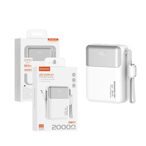 Cargador Portátil con Pantalla LED, 20000 mAh de Capacidad, Cable Tipo C, Doble Puerto USB-A y USB-C, Carga Rápida para iPhone - Product Image 5