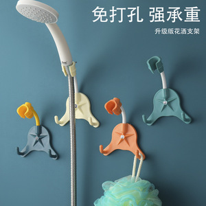 <b>Shower</b> Head Holder Triangle Plastic Wall Mount Matte Minimalist Bathroom <b>Accessory</b> Easy Installation - Product Image 5