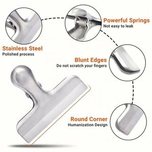 Clips para Bolsas de Cocina con Cierre Hermético, Ecológicos, con Logotipo Personalizado, 5 Colores, Clips para Snacks de Acero Inoxidable Resistentes para Alimentos - Product Image 3