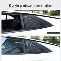 Accesorios de Decoración para Ventana Triangular Trasera, Ventana Trasera Modificada con Persianas, Apto para GAC Trumpchi Shadow Leopard