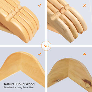 Julycs — <span class=keywords><strong>cintre</strong></span> en bois antidérapants pour tissu, accessoire de luxe, personnalisé, Boutique pour vêtements, vente en gros - Product Image 5