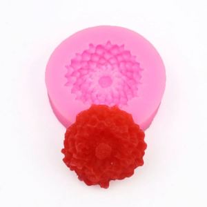 Fondant - Molde Redondo de Silicona para Hornear con Forma de Crisantemo, Herramientas para Decoración de Pasteles OEM/ODM - Product Image 1
