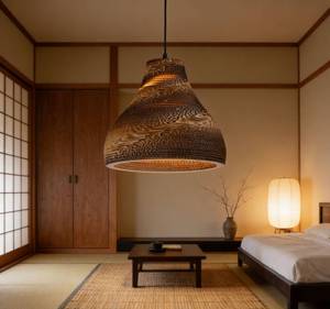 โคมไฟระย้าแบบสานมือ ดีไซน์รังผึ้งเปลือย สำหรับตกแต่งร้านกาแฟ บ้าน ร้านอาหาร สไตล์หรูหรา - Product Image 1