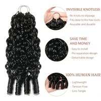 Cheveux bouclés birmans, cheveux en plumes, cheveux au crochet, 100% cheveux humains vierges, afro crépus, 14-30 pouces, qualité 12A, extension de cheveux VELORA