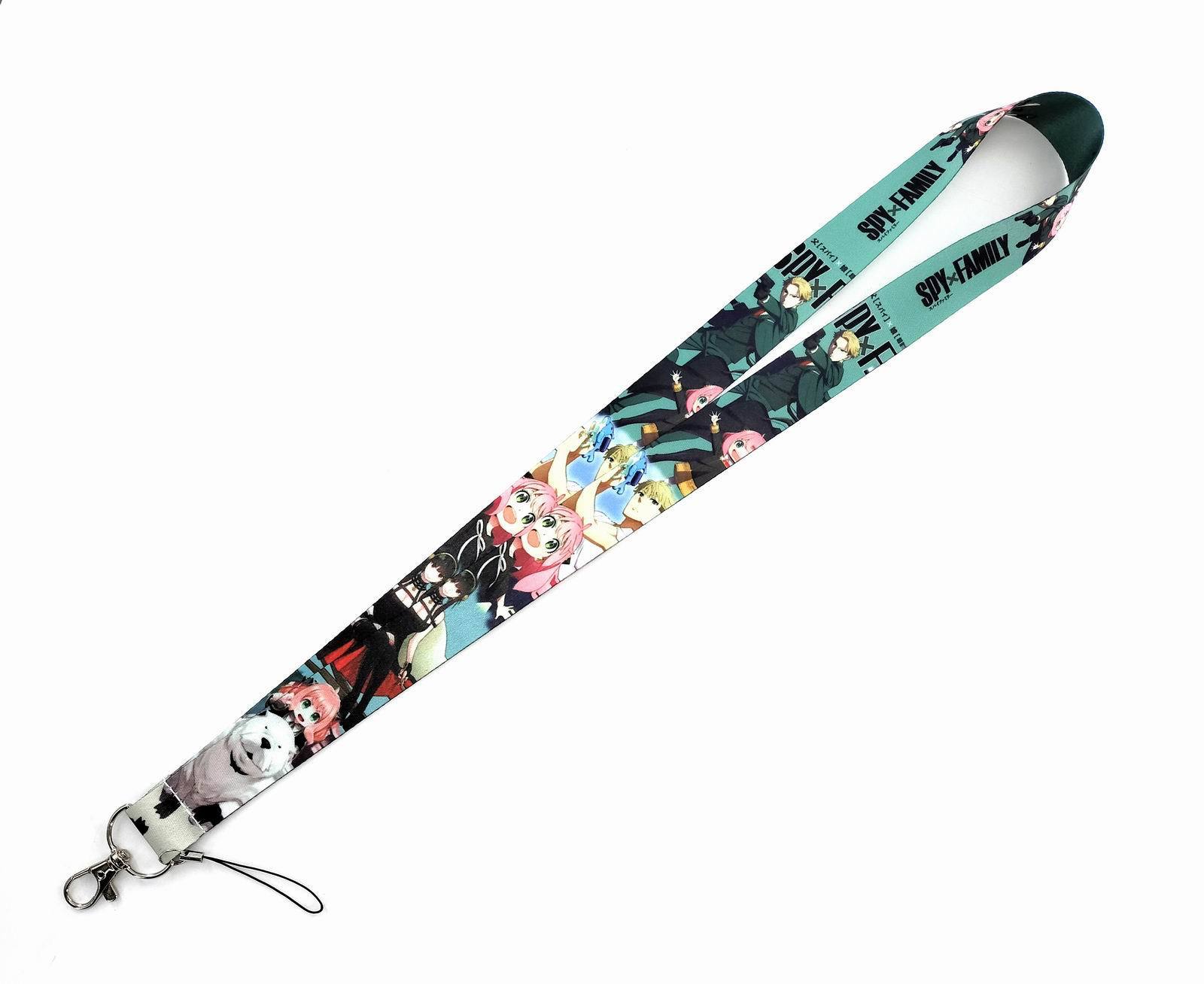 Phone Accessories Lanyard Lovely Cartoon Spy Lanyards Wholesale High Quality Printing Neck Strap Family Lanyard Custom Logo Image 2