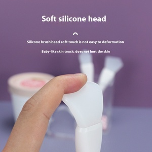 Pinceau applicateur de masque facial en silicone double embout pour masque de boue DIY, marque privée - Product Image 5