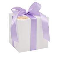 Boîte cadeau de bougie de luxe recyclable écologique personnalisée avec ruban de couvercle Boîte d'emballage en papier kraft pour cadeau de fête de mariage