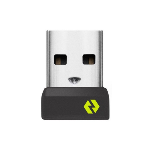 For USB Bolt/Unifying 2.4G Receiver for Laptop-6-in-1 Adapter Black ABS Material Stackable up to 6 Devices