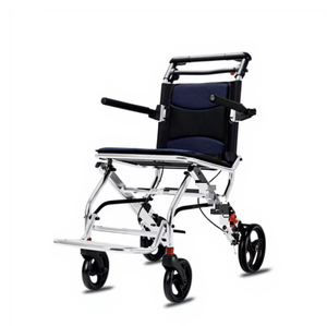 KS <b>Foldable</b> Wheelchair 8 Inch Rear Wheel Dual Spring Shock Absorber Manual <b>Mobility</b> <b>Scooter</b> For Elderly And Disabled - Product Image 1