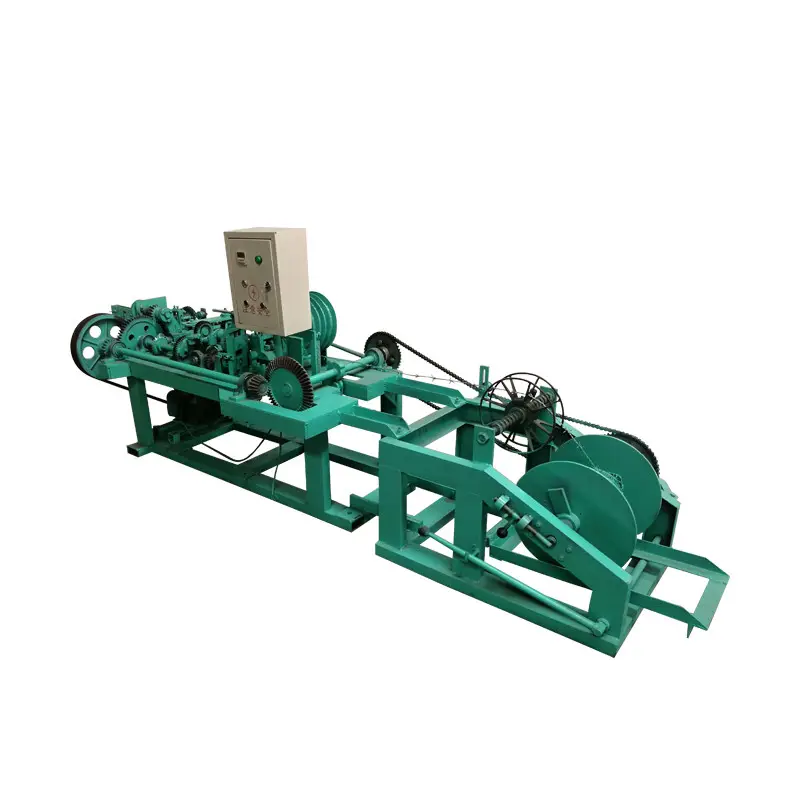 Factory cheap price fully automatic Road Protection 4 thorns barbed wire making machine