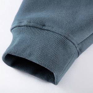 Felpa con cappuccio in spugna francese felpe con cappuccio di alta qualità 345gsm con stringhe a tracolla pesanti felpe con cappuccio da uomo oversize - Product Image 6