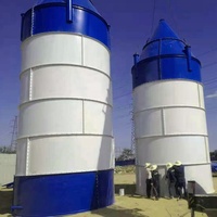 Silo Verticale in Acciaio con Serbatoio per Cemento Imbullonato, Silo per Cemento su Misura con Capacità 1000-1500T, per Progetti su Larga Scala all'Estero