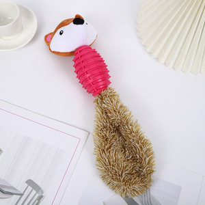 Jouet en peluche pour <span class=keywords><strong>chien</strong></span> <span class=keywords><strong>Border</strong></span> <span class=keywords><strong>Collie</strong></span> Fox Bear, jouet pour <span class=keywords><strong>chien</strong></span> en TPR pour le grincement et la mastication des dents, jouet apaisant pour <span class=keywords><strong>chien</strong></span> mignon - Product Image 5