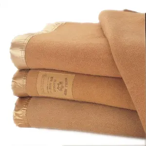 Manufactory Wholesale Super soft pure camel wool blanket used home