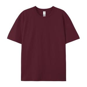 เสื้อยืดคอกลมแขนสั้นสีพื้นสำหรับผู้ชาย ทรงปกติ ผ้าเจอร์ซีย์ถัก 100% ผ้าฝ้าย ดีไซน์เรียบ - Product Image 1