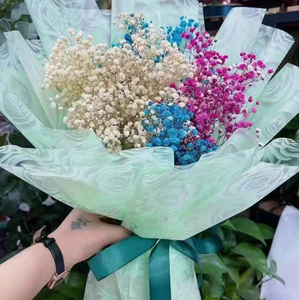 กระดาษห่อดอกไม้กันน้ำแบบโปร่งแสง กระดาษพลาสติกเนื้อแมท กระดาษห่อดอกไม้ทำมือ กระดาษของขวัญทำมือ ร้านดอกไม้ - Product Image 2