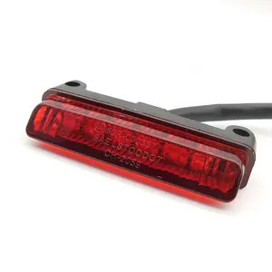 Custom Led Motorfiets Scooter Achter Stop Brake Tail Light Lamp Rood Lens Nieuwe