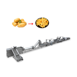 Línea de Producción Completa Eléctrica de 150 kg/h para Papas Fritas con Freidora Integrada - Product Image 1