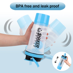 Bouteille de shaker B30-0080 parfaite pour les shakes protéinés et les bouteilles d'eau en poudre de shaker en plastique pré-entraînement 700ml bouteille de <span class=keywords><strong>shake</strong></span> de sport - Product Image 4