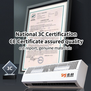 <span class=keywords><strong>Rideau</strong></span> <span class=keywords><strong>d</strong></span>'<span class=keywords><strong>air</strong></span> chauffant <span class=keywords><strong>électrique</strong></span> Jinchen 220V certifié CE, faible bruit, ventilateur de porte monté au plafond, pour magasin, supermarché - Product Image 6