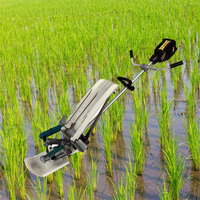 Vente chaude Petite transplanteuse à riz électrique Machines à transplanter le riz à manivelle