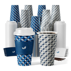 Vasos de Papel Desechables Ecológicos de Doble Pared, Impermeables, Materiales de Grado Alimenticio para Té, Café, Vino, 8oz, Corrugados, Resistentes a Quemaduras - Product Image 4