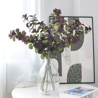 Feuilles de menthe artificielles pour la maison, en plastique laminé, à longue tige, multi-feuilles, résistantes aux UV, écologiques, plante commerciale pour l'intérieur/l'extérieur