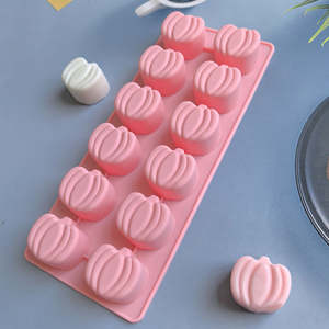 Hot Sale 12 Pack Silicone Pumpkin and Biscuit Mold Cake Tools Mold for <b>Chocolate</b> and Baking Bpa Free Candy Biscuit Mold - Product Image 4