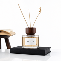 Bouteille diffuseur de parfum en verre vide cylindrique 150ml 200ml, emballage personnalisé avec étiquette
