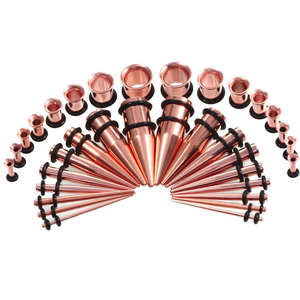Новинка 36 шт./компл. набор для растяжки ушных вкладышей набор для расширения ушной пробки из нержавеющей стали набор для пирсинга телесный туннель расширитель ювелирные изделия для тела - Product Image 4