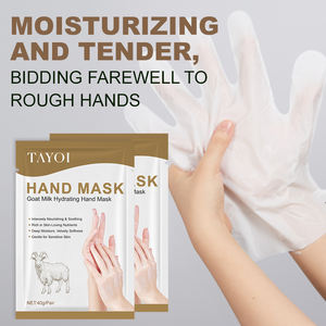 Private Label Natürliche Milchsäure Glättende Handmaske Langanhaltende Feuchtigkeit Seidiges Finish Aufhellende Ziegenmilch-Handmaske - Product Image 3