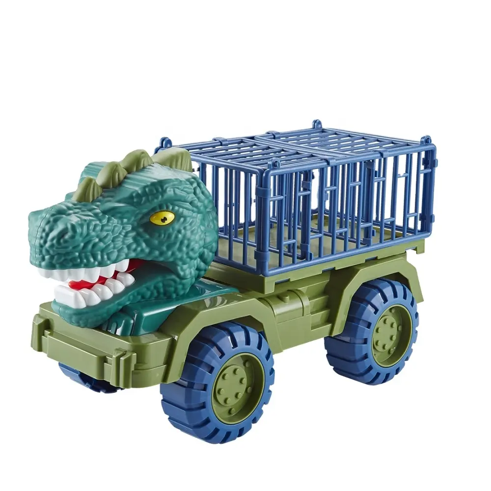 Amazon Hot Sale Dinosaur Transport Truck with Activity Playmat Mini Plastic Dinosaur Figures Cool Dinosaur Games Play Set