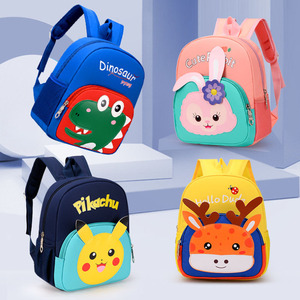 Zaino <span class=keywords><strong>impermeabile</strong></span> del dinosauro del fumetto del poliestere per la borsa del bambino dei bambini con la chiusura della cerniera per il Picnic della scuola materna - Product Image 4