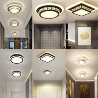 Lampe de plafond LED en cristal de luxe moderne, nouveau design pour chambre à coucher et salon