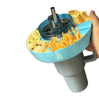 Bestseller Plastic fruitschaal met compartimenten voor snacks en fruit